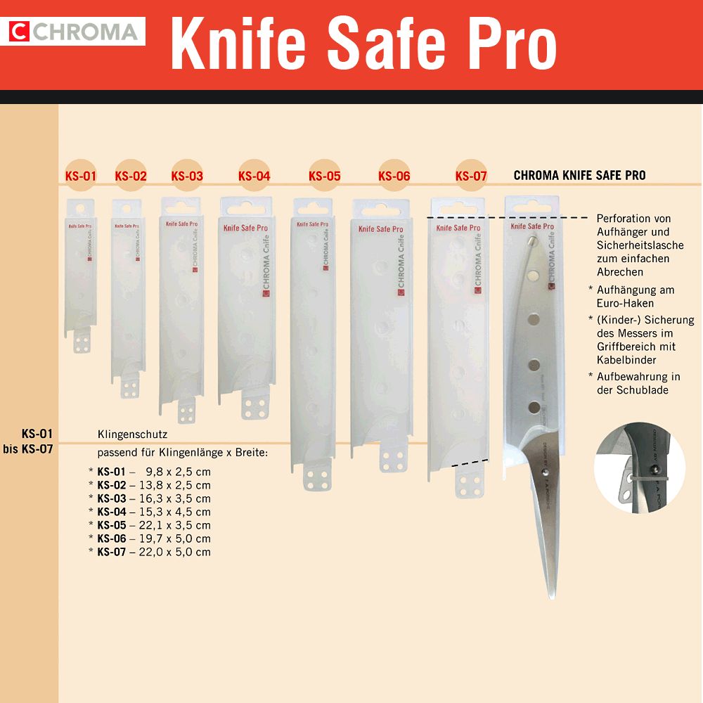 CHROMA - Knife Safe Pro - Klingenschutz